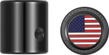 Load image into Gallery viewer, Figurati Designs Heel-Toe Shifter Cover - American Flag - Red/White/Blue/Black - Side View