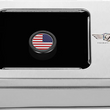Load image into Gallery viewer, Figurati Designs Heel-Toe Shifter Cover - American Flag - Red/White/Blue/Black - Back View
