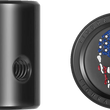 Load image into Gallery viewer, Figurati Designs Heel-Toe Shifter Cover - American Flag Skull - Red/White/Blue/Black - Back View