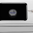 Load image into Gallery viewer, Figurati Designs Heel-Toe Shifter Cover - Blue Line American Flag - Black - Back View