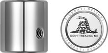 Load image into Gallery viewer, Figurati Designs Heel-Toe Shifter Cover - Don't Tread On Me - Stainless Steel - Back View
