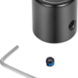 Load image into Gallery viewer, Figurati Designs Heel-Toe Shifter Cover - Logo - Black - Main Product View