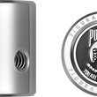 Load image into Gallery viewer, Figurati Designs Heel-Toe Shifter Cover - POW MIA - Stainless Steel - Side View