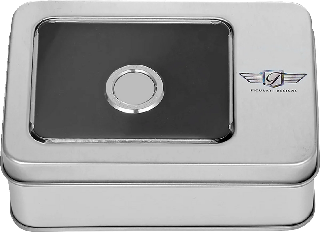 Figurati Designs Heel-Toe Shifter Cover - Plain - Stainless Steel - Side View