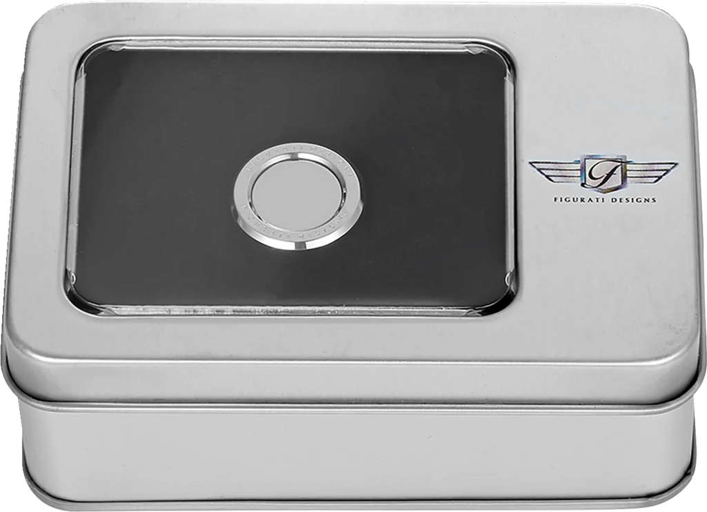 Figurati Designs Heel-Toe Shifter Cover - Plain - Stainless Steel - Side View