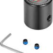 Load image into Gallery viewer, Figurati Designs Heel-Toe Shifter Cover - Sugar Skull - Black - Main Product View