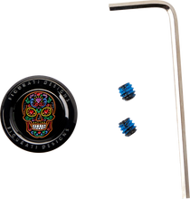 Load image into Gallery viewer, Figurati Designs Heel-Toe Shifter Cover - Sugar Skull - Black - Side View