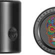 Load image into Gallery viewer, Figurati Designs Heel-Toe Shifter Cover - Sugar Skull - Black - Back View