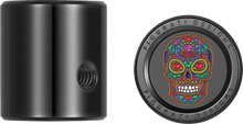 Load image into Gallery viewer, Figurati Designs Heel-Toe Shifter Cover - Sugar Skull - Black - Back View