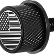 Load image into Gallery viewer, Figurati Designs Seat Mounting Knob - Black - Black/White American Flag - Contrast Cut - Main Product View
