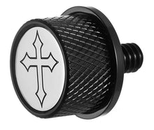 Load image into Gallery viewer, Figurati Designs Seat Mounting Knob - Black - Cross - Main Product View
