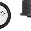 Load image into Gallery viewer, Figurati Designs Seat Mounting Knob - Black - Cross - Side View