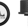 Load image into Gallery viewer, Figurati Designs Seat Mounting Knob - Black - Don't Tread On Me - Side View
