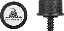 Load image into Gallery viewer, Figurati Designs Seat Mounting Knob - Black - Don't Tread On Me - Side View