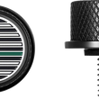 Load image into Gallery viewer, Figurati Designs Seat Mounting Knob - Black - Green Line American Flag - Side View
