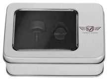 Load image into Gallery viewer, Figurati Designs Seat Mounting Knob - Black - Logo - Back View
