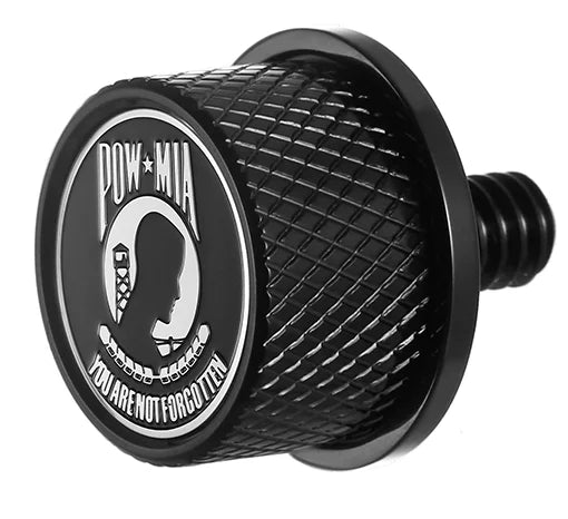 Figurati Designs Seat Mounting Knob - Black - POW MIA - Main Product View