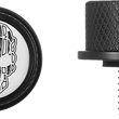 Load image into Gallery viewer, Figurati Designs Seat Mounting Knob - Black - Skull - Contrast Cut - Side View