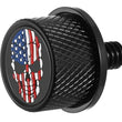 Load image into Gallery viewer, Figurati Designs Seat Mounting Knob - Black - Skull - Main Product View