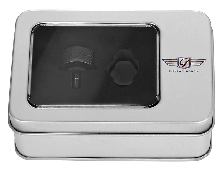 Figurati Designs Seat Mounting Knob - Black - Smooth - Back View