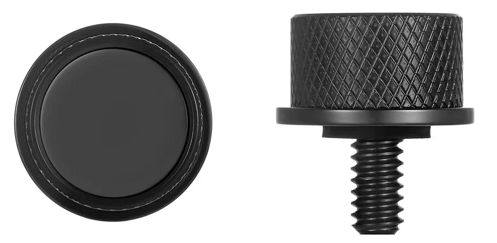 Figurati Designs Seat Mounting Knob - Black - Smooth - Side View