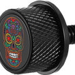 Load image into Gallery viewer, Figurati Designs Seat Mounting Knob - Black - Sugar Skull - Main Product View
