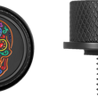 Load image into Gallery viewer, Figurati Designs Seat Mounting Knob - Black - Sugar Skull - Side View