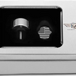 Load image into Gallery viewer, Figurati Designs Seat Mounting Knob - Stainles Steel - Black/White American Flag - Contrast Cut - Back View