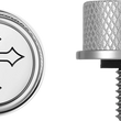 Load image into Gallery viewer, Figurati Designs Seat Mounting Knob - Stainless Steel - Cross - Side View