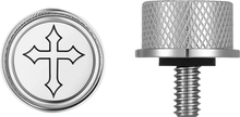 Load image into Gallery viewer, Figurati Designs Seat Mounting Knob - Stainless Steel - Cross - Side View