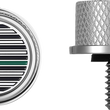 Load image into Gallery viewer, Figurati Designs Seat Mounting Knob - Stainless Steel - Green Line American Flag - Side View