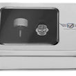 Load image into Gallery viewer, Figurati Designs Seat Mounting Knob - Stainless Steel - Skull - Contrast Cut - Back View