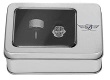 Load image into Gallery viewer, Figurati Designs Seat Mounting Knob - Stainless Steel - Skull - Contrast Cut - Back View