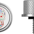 Load image into Gallery viewer, Figurati Designs Seat Mounting Knob - Stainless Steel - Sugar Skull - Side View