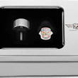 Load image into Gallery viewer, Figurati Designs Seat Mounting Knob - Stainless Steel - Sugar Skull - Back View
