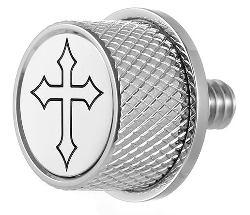 Figurati Designs Seat Mounting Knob - Stainless Steel - Cross - Main Product View