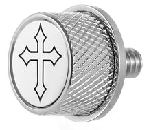 Load image into Gallery viewer, Figurati Designs Seat Mounting Knob - Stainless Steel - Cross - Main Product View