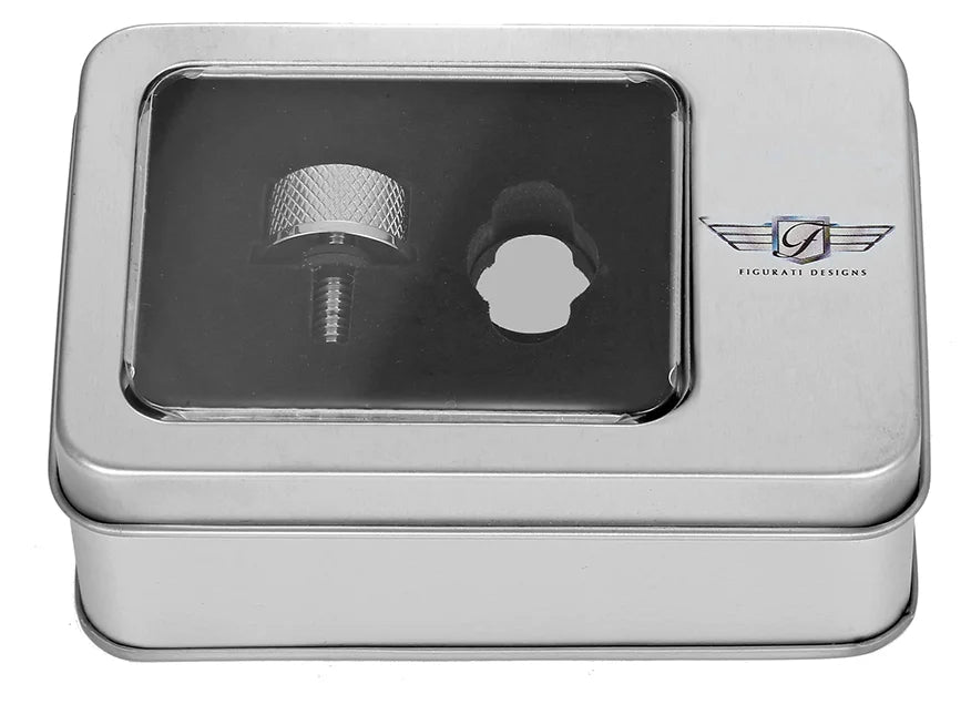 Figurati Designs Seat Mounting Knob - Stainless Steel - Smooth - Back View