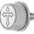 Load image into Gallery viewer, Figurati Designs Seat Mounting Knob - Stainless Steel - Cross - Main Product View