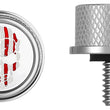 Load image into Gallery viewer, Figurati Designs Seat Mounting Knob - Stainless Steel - Skull - Back View