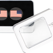 Load image into Gallery viewer, Figurati Designs Swing Arm Covers - American Flag - Custom - Reversed - Black - Installation View