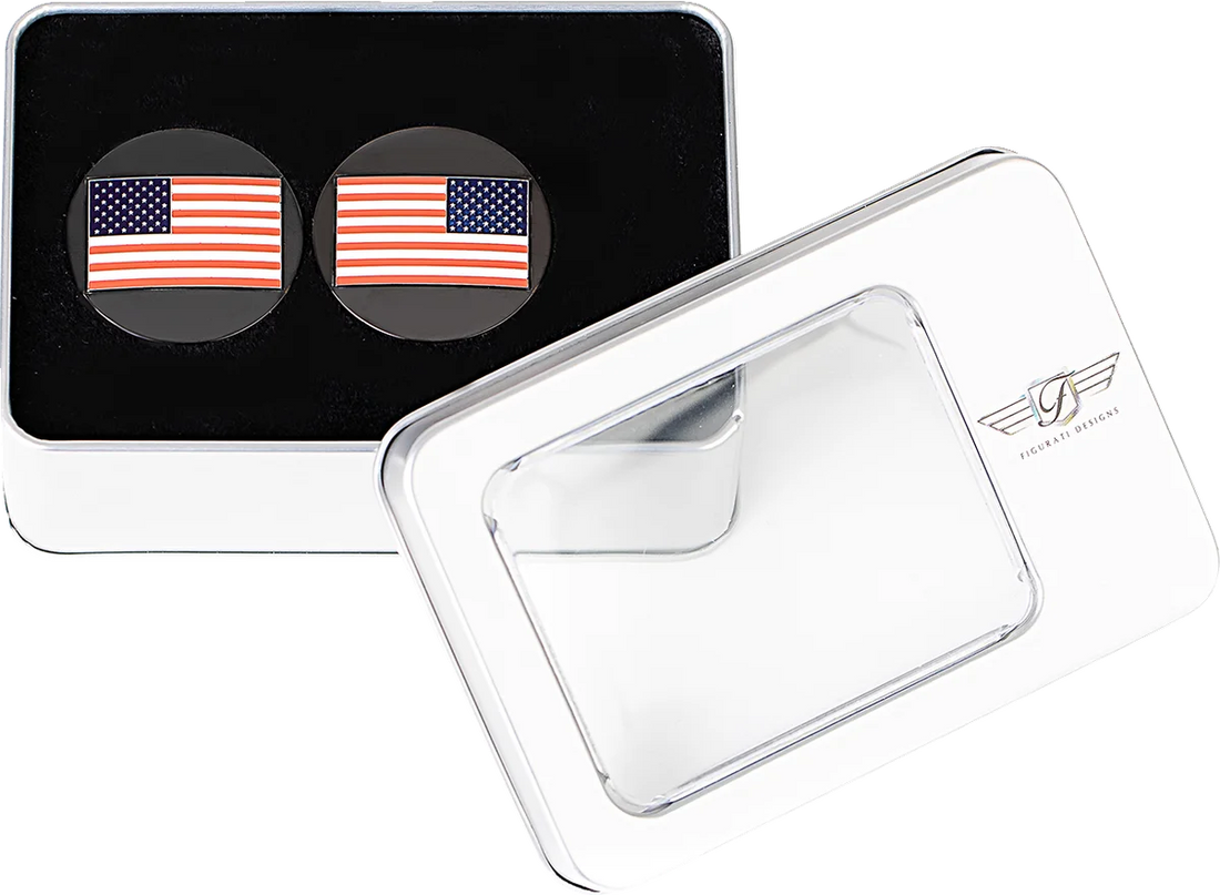 Figurati Designs Swing Arm Covers - American Flag - Custom - Reversed - Black - Installation View