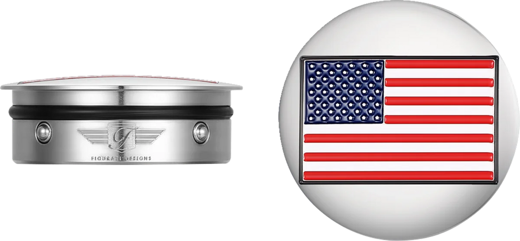 Figurati Designs Swing Arm Covers - American Flag - Reversed - Main Product View
