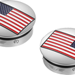 Load image into Gallery viewer, Figurati Designs Swing Arm Covers - American Flag - Reversed - Side View