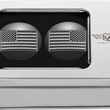 Load image into Gallery viewer, Figurati Designs Swing Arm Covers - Black Contrast Cut American Flag - Custom - Reversed - Black - Back View