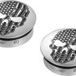 Load image into Gallery viewer, Figurati Designs Swing Arm Covers - Contrast Cut - American Flag Skull - Custom - Side View