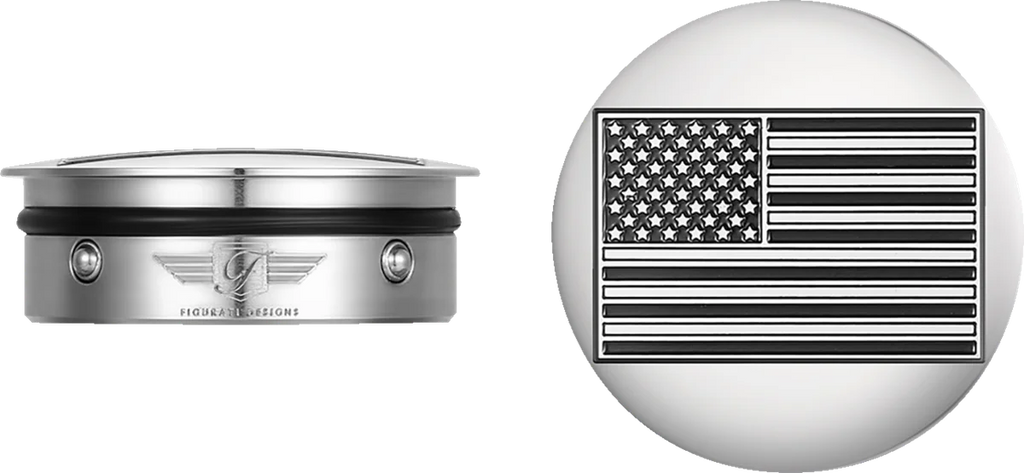 Figurati Designs Swing Arm Covers - Contrast Cut - Silver - Main Product View