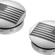 Load image into Gallery viewer, Figurati Designs Swing Arm Covers - Contrast Cut - Silver - Side View
