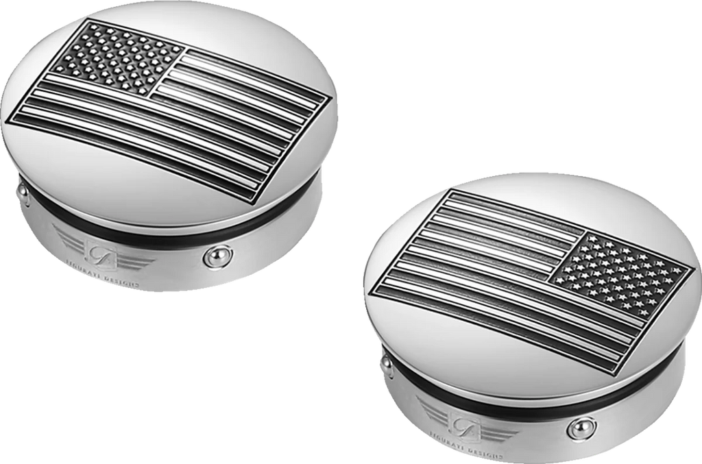 Figurati Designs Swing Arm Covers - Contrast Cut - Silver - Side View