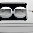 Load image into Gallery viewer, Figurati Designs Swing Arm Covers - Contrast Cut - Silver - Back View